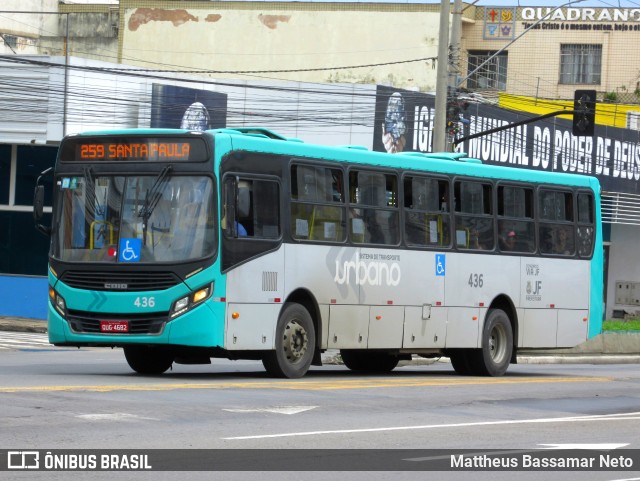 VSFL - Viação São Francisco 436 na cidade de Juiz de Fora, Minas Gerais, Brasil, por Mattheus Bassamar Neto. Número da foto: #12711500.