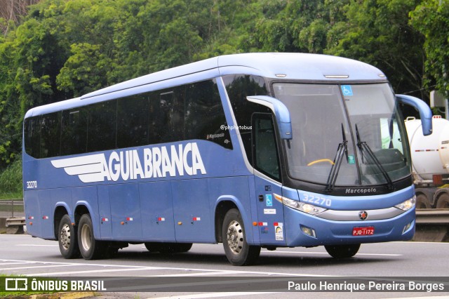Viação Águia Branca 32270 na cidade de Piraí, Rio de Janeiro, Brasil, por Paulo Henrique Pereira Borges. Número da foto: #12712959.