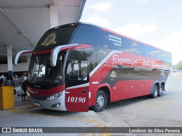 Expresso São Luiz 10190 na cidade de Caruaru, Pernambuco, Brasil, por Lenilson da Silva Pessoa. Número da foto: #12713542.