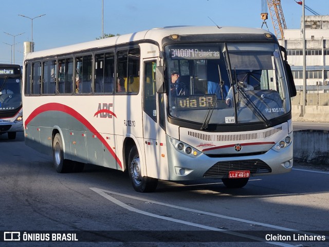 Auto Viação ABC RJ 105.110 na cidade de Niterói, Rio de Janeiro, Brasil, por Cleiton Linhares. Número da foto: #12716979.