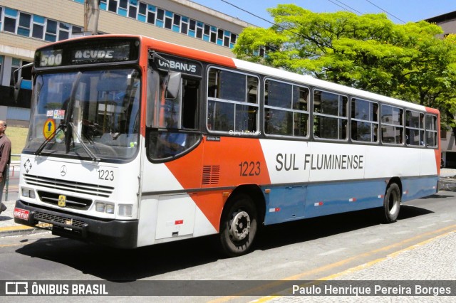 Viação Sul Fluminense 1223 na cidade de Volta Redonda, Rio de Janeiro, Brasil, por Paulo Henrique Pereira Borges. Número da foto: #12716116.