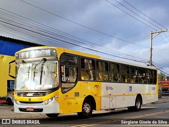 Viação Metrópole Paulista - Zona Leste 3 2880 na cidade de São Paulo, São Paulo, Brasil, por Sérgiane Gisele da Silva. Número da foto: #12716737.