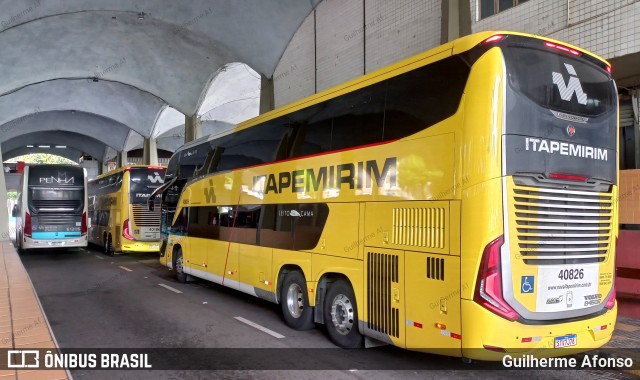 Viação Nova Itapemirim 40826 na cidade de Volta Redonda, Rio de Janeiro, Brasil, por Guilherme Afonso. Número da foto: #12714770.