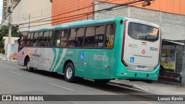Auto Viação Urubupungá 00240 na cidade de Osasco, São Paulo, Brasil, por Lucas Kevin. Número da foto: #12716683.