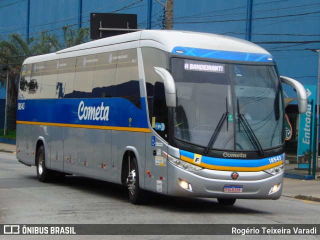 Viação Cometa 18543 na cidade de São Paulo, São Paulo, Brasil, por Rogério Teixeira Varadi. Número da foto: #12715827.