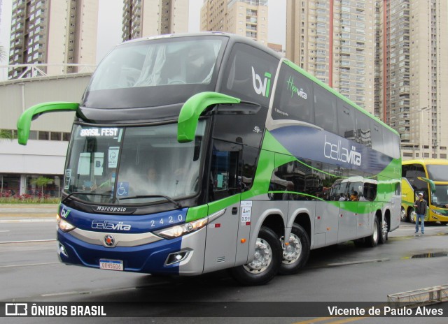 Bella Vita Transportes 2420 na cidade de Barueri, São Paulo, Brasil, por Vicente de Paulo Alves. Número da foto: #12716175.