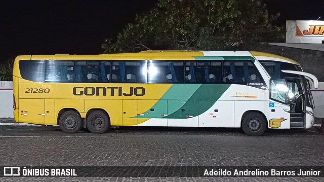Empresa Gontijo de Transportes 21280 na cidade de Feira de Santana, Bahia, Brasil, por Adeildo Andrelino Barros Junior. Número da foto: #12715189.