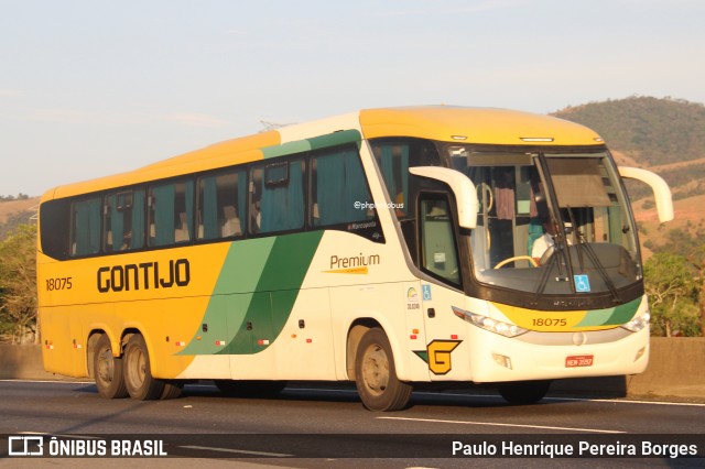 Empresa Gontijo de Transportes 18075 na cidade de Roseira, São Paulo, Brasil, por Paulo Henrique Pereira Borges. Número da foto: #12716263.
