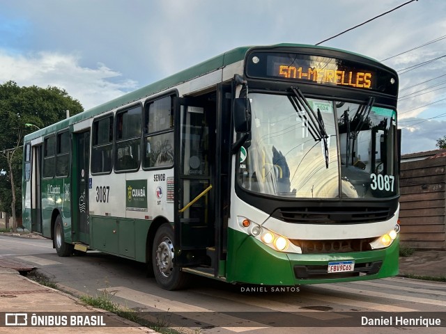 Expresso Caribus Transportes 3087 na cidade de Cuiabá, Mato Grosso, Brasil, por Daniel Henrique. Número da foto: #12716715.