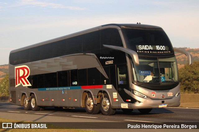 Rápido Ribeirão Preto 623002 na cidade de Roseira, São Paulo, Brasil, por Paulo Henrique Pereira Borges. Número da foto: #12716186.