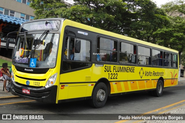 Viação Sul Fluminense 1222 na cidade de Volta Redonda, Rio de Janeiro, Brasil, por Paulo Henrique Pereira Borges. Número da foto: #12715237.