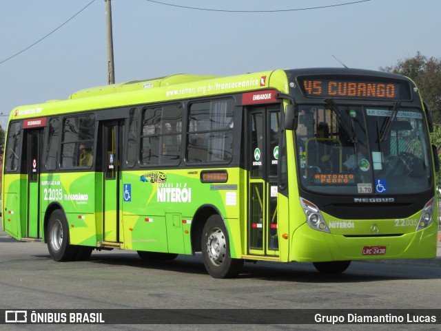 Santo Antônio Transportes Niterói 2.2.035 na cidade de Niterói, Rio de Janeiro, Brasil, por Grupo Diamantino Lucas. Número da foto: #12715938.