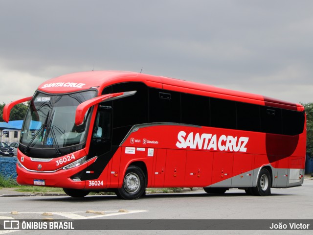 Viação Santa Cruz 36024 na cidade de São Paulo, São Paulo, Brasil, por João Victor. Número da foto: #12719701.