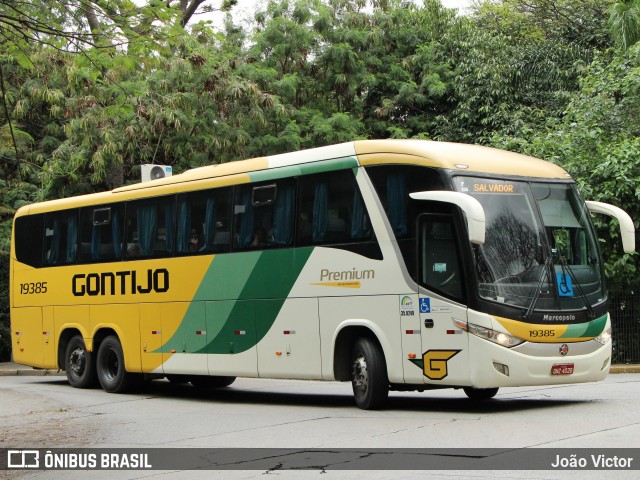 Empresa Gontijo de Transportes 19385 na cidade de São Paulo, São Paulo, Brasil, por João Victor. Número da foto: #12719689.