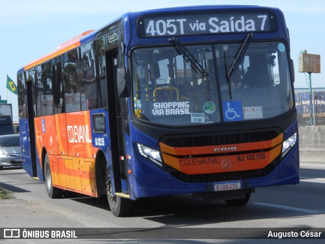 Evanil Transportes e Turismo RJ 132.155 na cidade de Nova Iguaçu, Rio de Janeiro, Brasil, por Augusto César. Número da foto: #12719245.