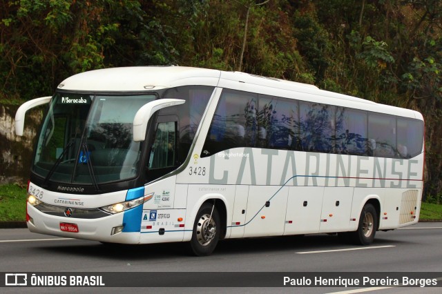 Auto Viação Catarinense 3428 na cidade de Piraí, Rio de Janeiro, Brasil, por Paulo Henrique Pereira Borges. Número da foto: #12718169.