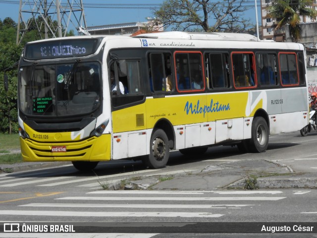 Viação Nilopolitana RJ 123.126 na cidade de Nova Iguaçu, Rio de Janeiro, Brasil, por Augusto César. Número da foto: #12719453.
