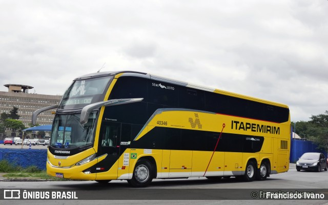 Viação Nova Itapemirim 40346 na cidade de São Paulo, São Paulo, Brasil, por Francisco Ivano. Número da foto: #12717611.
