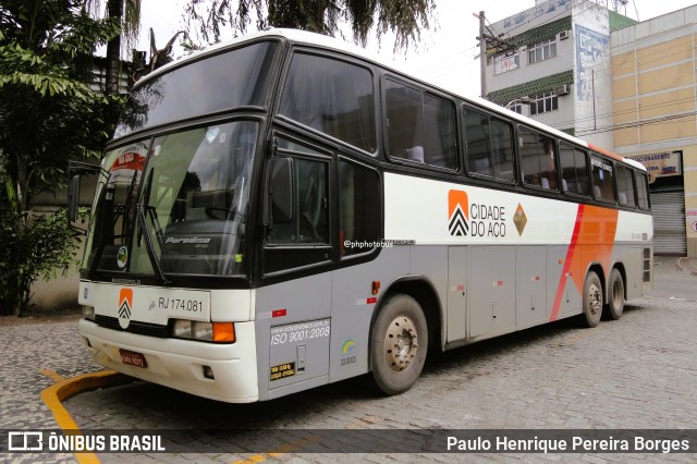 Viação Cidade do Aço RJ 174.081 na cidade de Nova Iguaçu, Rio de Janeiro, Brasil, por Paulo Henrique Pereira Borges. Número da foto: #12718524.