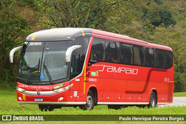 Viação Sampaio 9633 na cidade de Piraí, Rio de Janeiro, Brasil, por Paulo Henrique Pereira Borges. Número da foto: #12718216.