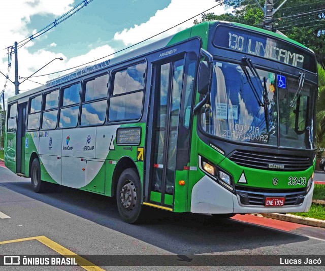 VB Transportes e Turismo 3343 na cidade de Campinas, São Paulo, Brasil, por Lucas Jacó. Número da foto: #12719652.