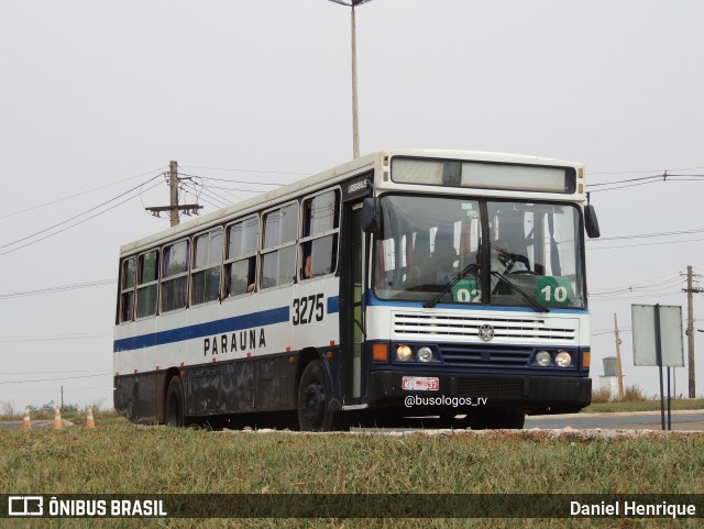 Viação Paraúna 3275 na cidade de Rio Verde, Goiás, Brasil, por Daniel Henrique. Número da foto: #12718183.