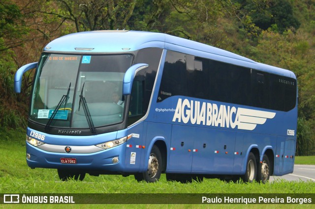 Viação Águia Branca 13986 na cidade de Piraí, Rio de Janeiro, Brasil, por Paulo Henrique Pereira Borges. Número da foto: #12718224.