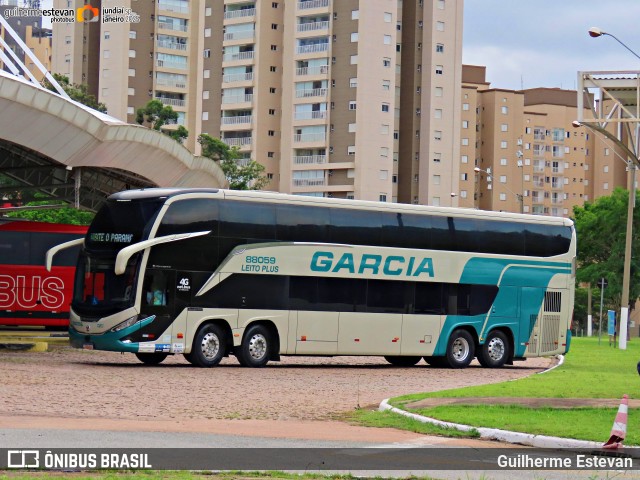 Viação Garcia 88059 na cidade de Jundiaí, São Paulo, Brasil, por Guilherme Estevan. Número da foto: #12781950.