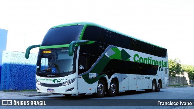 Viação Continental de Transportes 1003 na cidade de São Paulo, São Paulo, Brasil, por Francisco Ivano. Número da foto: #12782413.