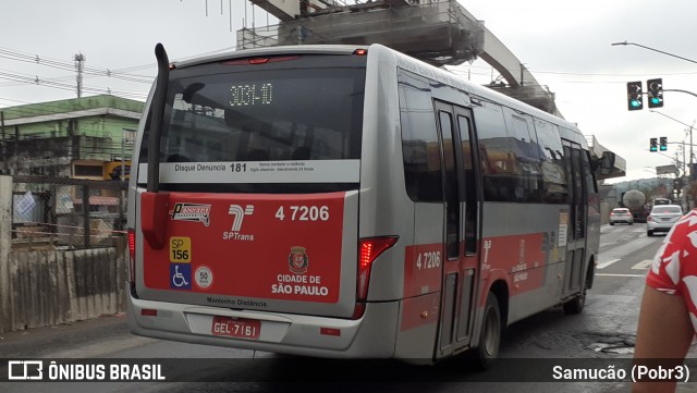 Pêssego Transportes 4 7206 na cidade de São Paulo, São Paulo, Brasil, por Samucão (Pobr3). Número da foto: #12781745.