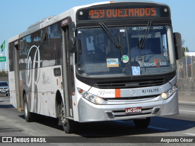 Transportes Blanco RJ 136.195 na cidade de Nova Iguaçu, Rio de Janeiro, Brasil, por Augusto César. Número da foto: #12783442.