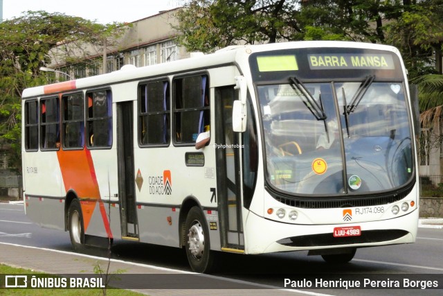 Viação Cidade do Aço RJ 174.098 na cidade de Volta Redonda, Rio de Janeiro, Brasil, por Paulo Henrique Pereira Borges. Número da foto: #12783153.