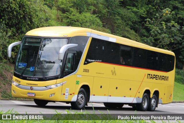 Viação Nova Itapemirim 20826 na cidade de Piraí, Rio de Janeiro, Brasil, por Paulo Henrique Pereira Borges. Número da foto: #12783065.