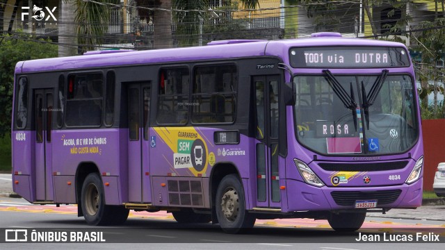 ATT - Alto Tietê Transportes 4034 na cidade de Guararema, São Paulo, Brasil, por Jean Lucas Felix. Número da foto: #12783048.