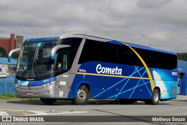 Viação Cometa 18533 na cidade de São Paulo, São Paulo, Brasil, por Matheus Souza. Número da foto: #12783430.