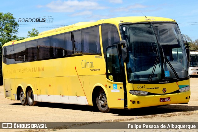 Viação Itapemirim 8645 na cidade de Vitória da Conquista, Bahia, Brasil, por Felipe Pessoa de Albuquerque. Número da foto: #12782540.