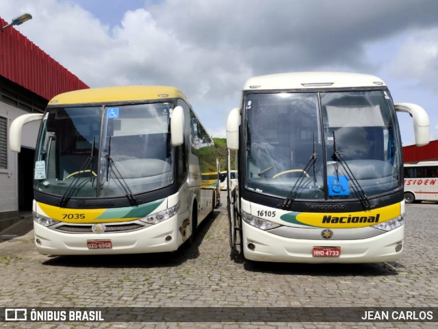 Empresa Gontijo de Transportes 7035 na cidade de João Monlevade, Minas Gerais, Brasil, por JEAN CARLOS. Número da foto: #12781236.