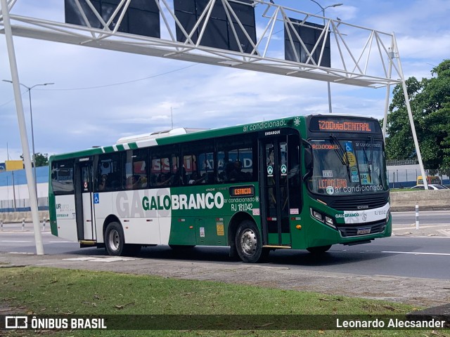 Viação Galo Branco RJ 181.042 na cidade de Niterói, Rio de Janeiro, Brasil, por Leonardo Alecsander. Número da foto: #12783101.