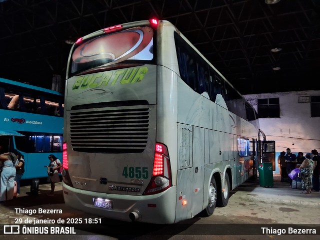 Eucatur - Empresa União Cascavel de Transportes e Turismo 4855 na cidade de Manaus, Amazonas, Brasil, por Thiago Bezerra. Número da foto: #12781687.