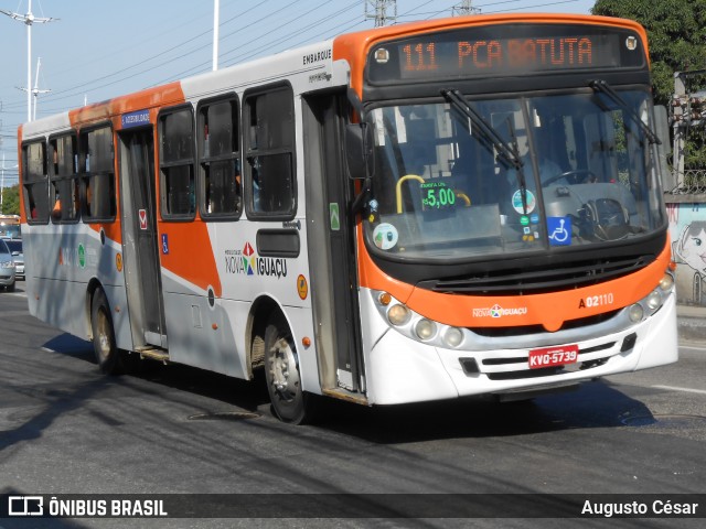 Viação Mirante A02110 na cidade de Nova Iguaçu, Rio de Janeiro, Brasil, por Augusto César. Número da foto: #12783382.