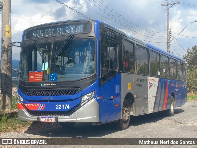 Viação Cidade de Caieiras 22.174 na cidade de Cajamar, São Paulo, Brasil, por Matheus Neri dos Santos. Número da foto: #12781219.