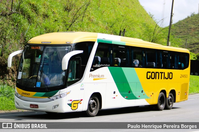 Empresa Gontijo de Transportes 21450 na cidade de Piraí, Rio de Janeiro, Brasil, por Paulo Henrique Pereira Borges. Número da foto: #12783054.