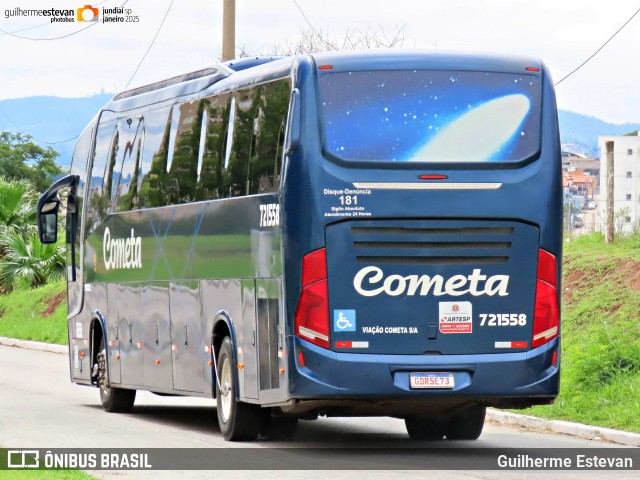 Viação Cometa 721558 na cidade de Jundiaí, São Paulo, Brasil, por Guilherme Estevan. Número da foto: #12781965.