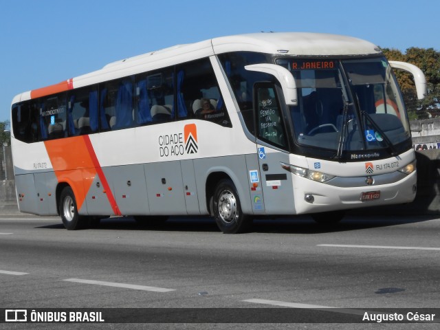 Viação Cidade do Aço RJ 174.072 na cidade de Nova Iguaçu, Rio de Janeiro, Brasil, por Augusto César. Número da foto: #12783456.