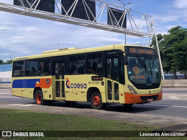 Coesa Transportes RJ 117.039 na cidade de Niterói, Rio de Janeiro, Brasil, por Leonardo Alecsander. Número da foto: #12783074.