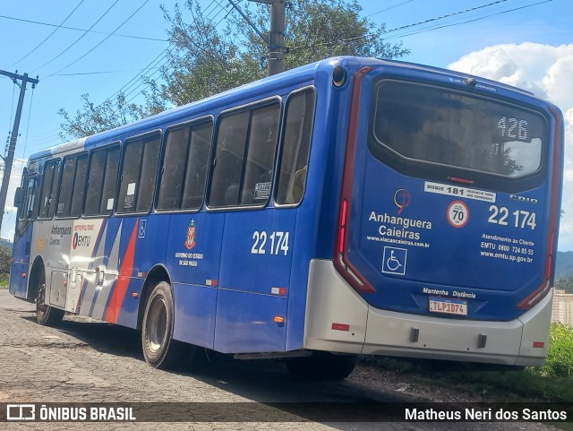 Viação Cidade de Caieiras 22.174 na cidade de Cajamar, São Paulo, Brasil, por Matheus Neri dos Santos. Número da foto: #12781221.