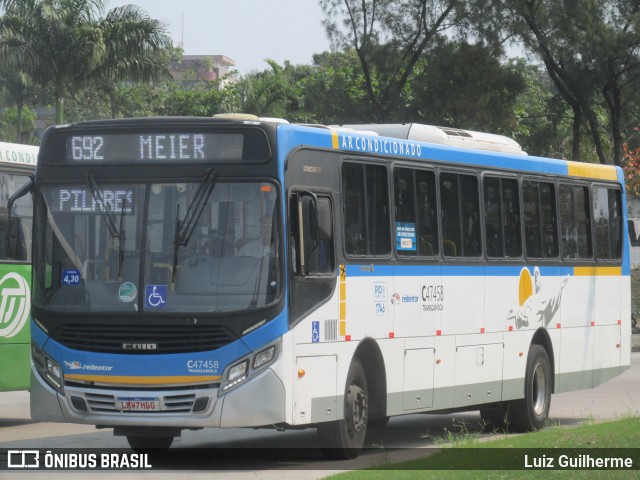 Viação Redentor C47458 na cidade de Rio de Janeiro, Rio de Janeiro, Brasil, por Luiz Guilherme. Número da foto: #12782680.
