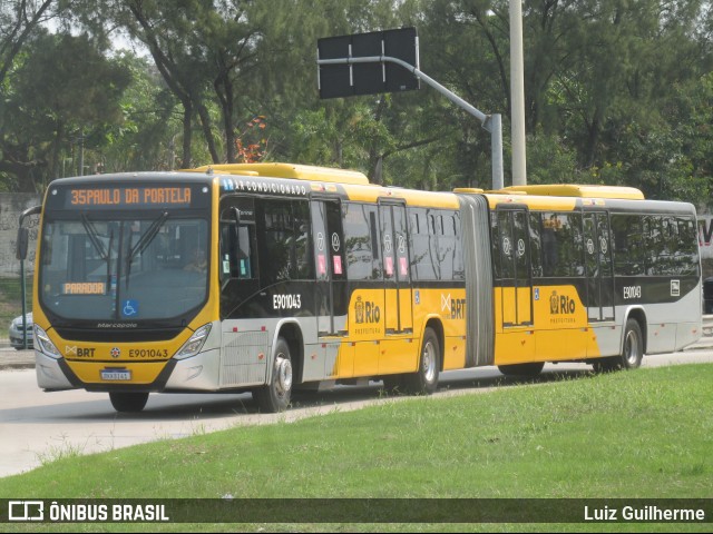 Mobi Rio E901043 na cidade de Rio de Janeiro, Rio de Janeiro, Brasil, por Luiz Guilherme. Número da foto: #12782670.