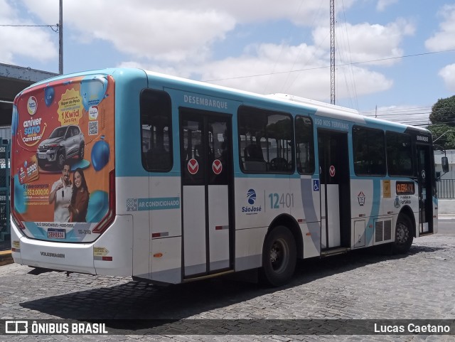 Auto Viação São José 12401 na cidade de Fortaleza, Ceará, Brasil, por Lucas Caetano. Número da foto: #12804667.