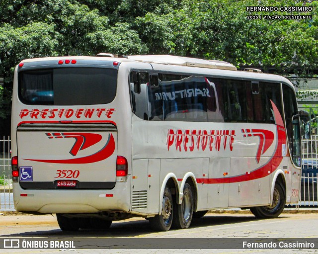 Viação Presidente 3520 na cidade de Belo Horizonte, Minas Gerais, Brasil, por Fernando Cassimiro. Número da foto: #12805059.